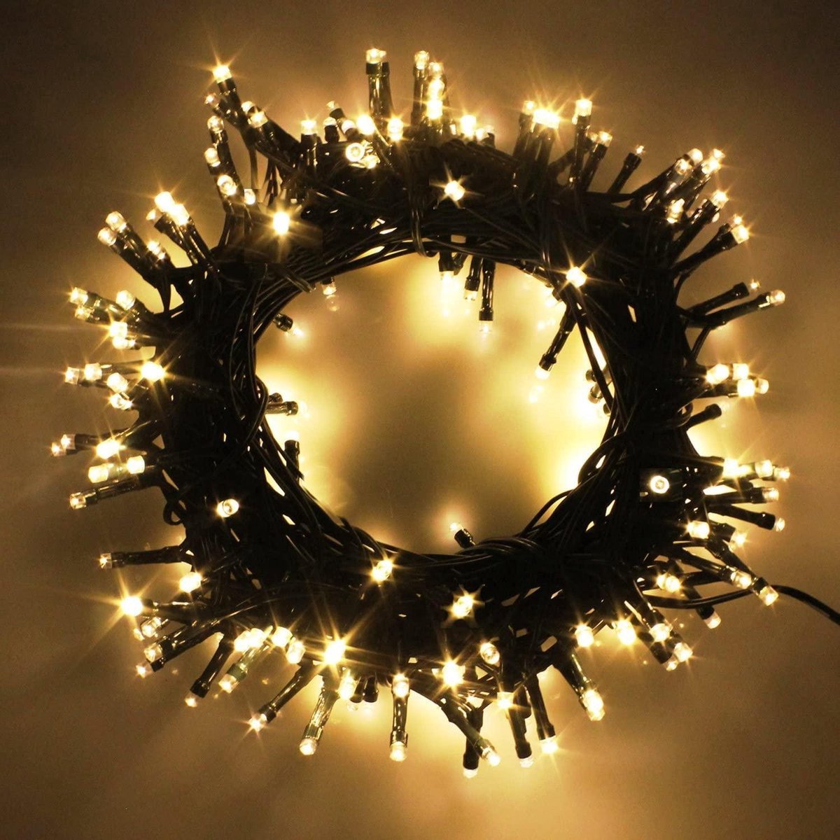 LED Kerstverlichting Buiten - 120M - 1200 Lichtpuntjes - IP44 Waterbestendig - Warmwit 2700K - Donkergroene Kabel - Kerst Verlichting voor Binnen en Buiten - Zeer Energiezuinig 14,4W