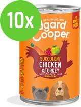Edgard & Cooper Adult Kip & Kalkoen - Hondenvoer - 400 gram - 10 blikken