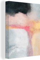 Canvas Schilderij Verf - Abstract - Design - 60x80 cm - Wanddecoratie