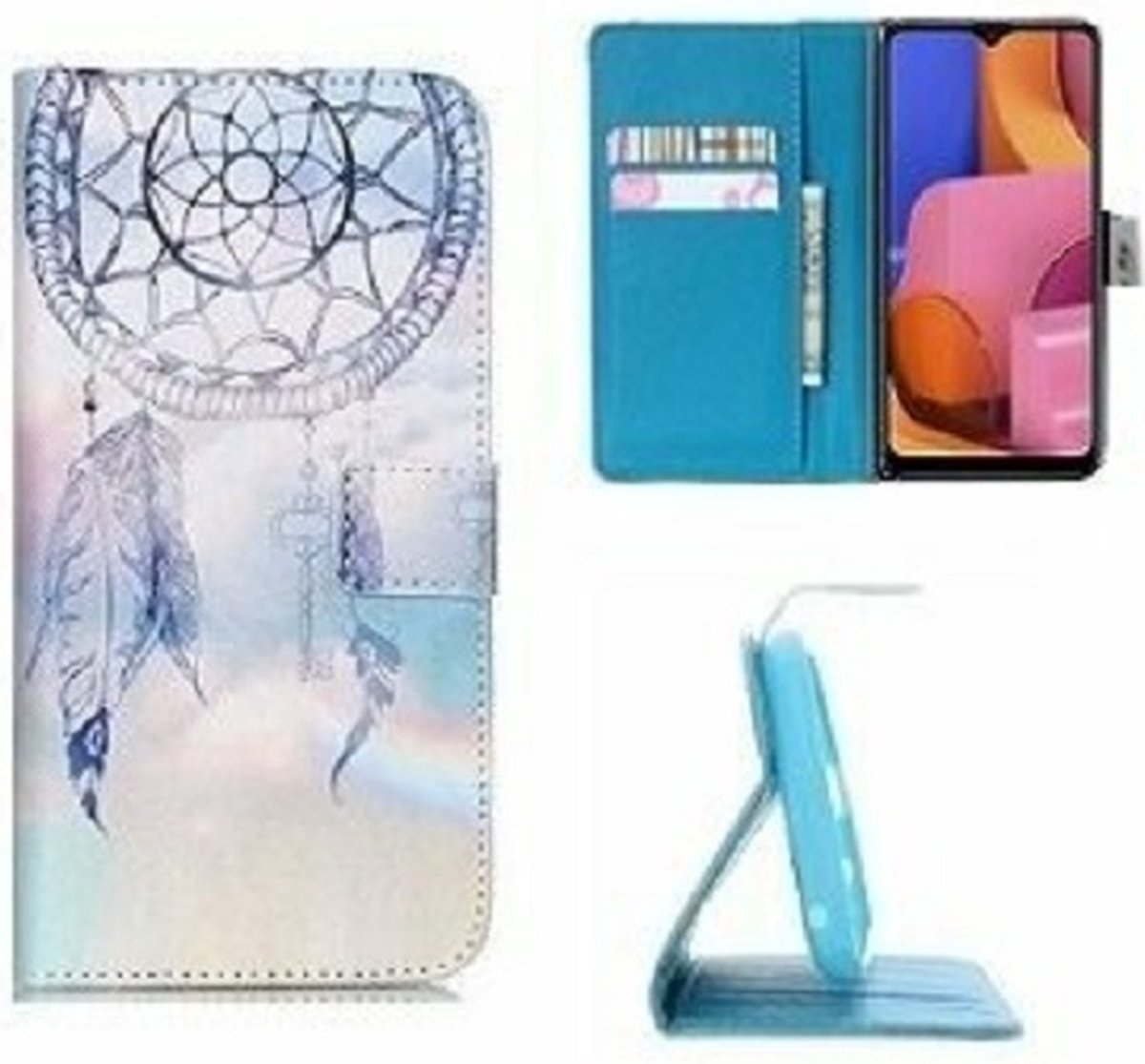 Samsung A20s Hoesje Met Pasjeshouder Bookcase Dromenvanger