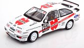 The 1:18 Diecast Modelcar of the Ford Sierra Cosworth RS500 #25 of the DTM of 1988. The driver was A. Hahne. The manufacturer of the scalemodel is Solido.This model is only online available.