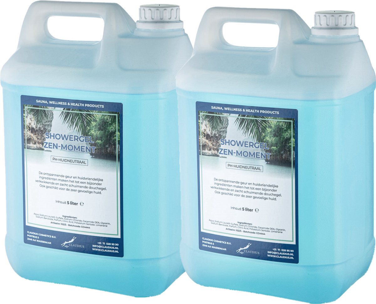 Goedkoopste Douchegel Zen Moment 5 liter - set van 2 stuks - Showergel - Navulling