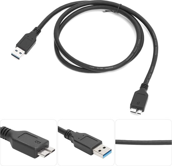 Decoderen Doorweekt Uitwisseling USB 3.0 Micro kabel, USB-adapter USB 3.0 A naar micro B Geschikt voor:  Samsung Galaxy... | bol.com