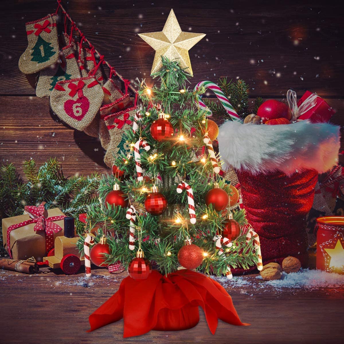 Kunstkerstboom – Premium kwaliteit - realistische kerstboom – duurzaam 29,97 x 29,97 x 53,09 cm;