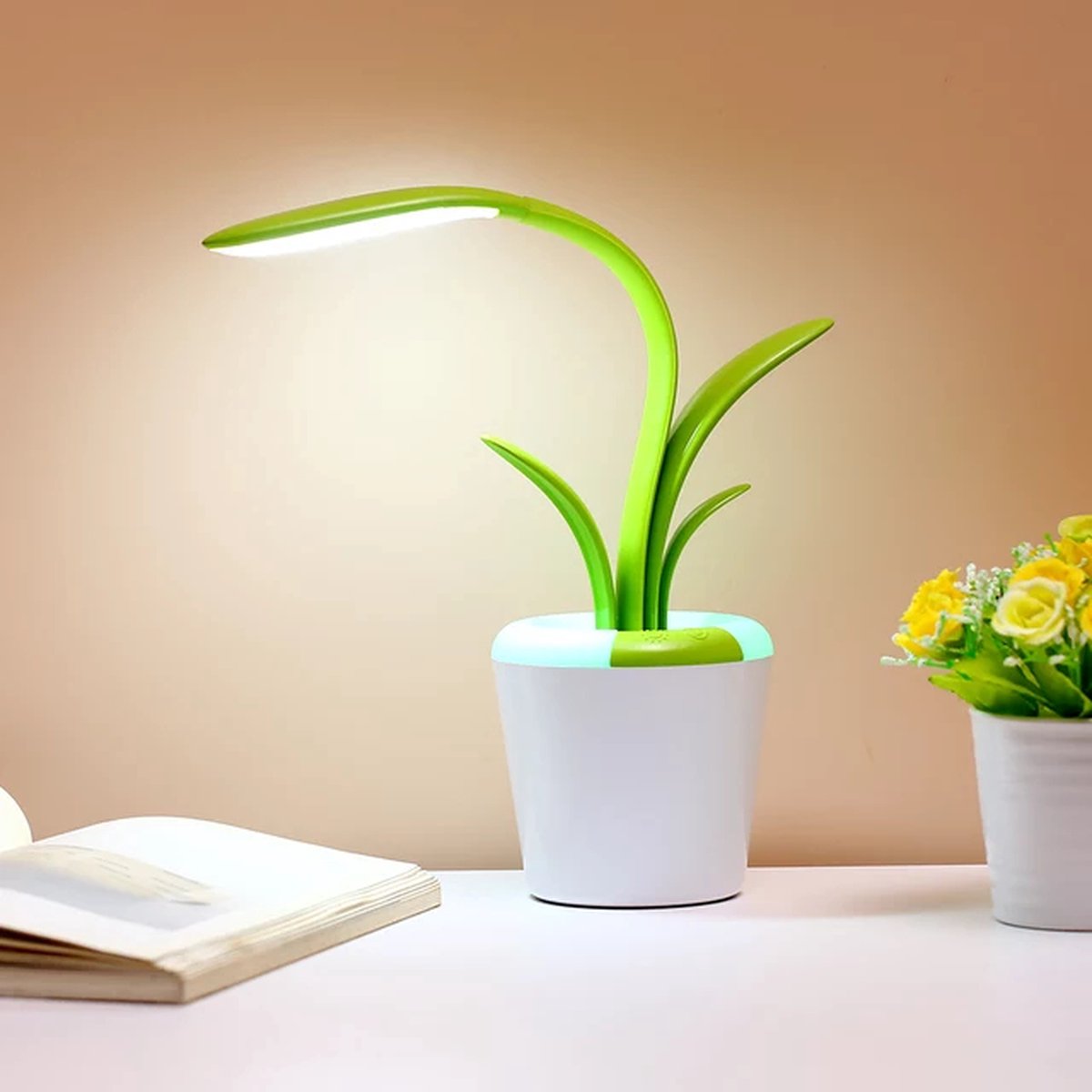Clivia Nachtlamp Plant - Led leeslamp - Bureaulamp - Dimbaar - Sfeerlamp - Meerdere kleuren - Plant Groen - TOP Selling