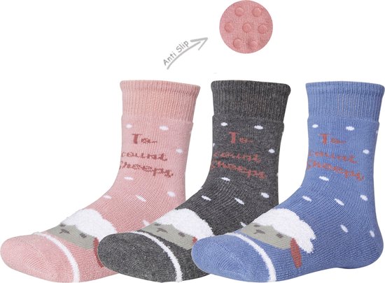 iN ControL 3pack thermo antislip socks Maat 27-30