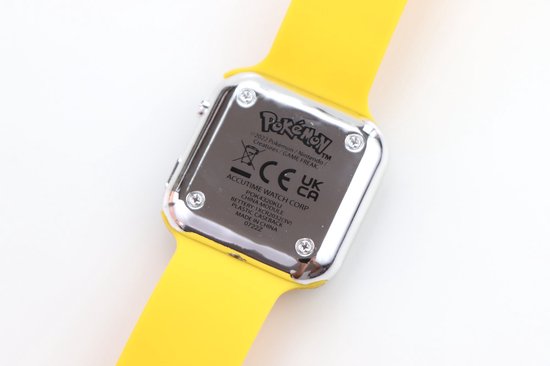 Montre à LED Pokemon pour enfants, licence, noire