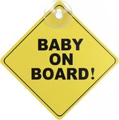 Baby On Board - Baby Aan Boord Met 1 Zuignap - Autoraam Zuignap - Autoruit - IXEN