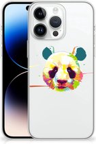 Back Case TPU Siliconen Hoesje Geschikt voor iPhone 14 Pro Max Smartphone hoesje Panda Color