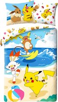 Pokémon Housse de couette Pokemon Beach 140 X 200 Cm (70 X 90 Cm)