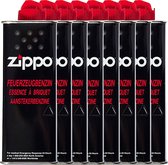 8 x Zippo Aansteker Benzine / Vloeistof Flacon Voordeelpakket