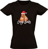 Jingle Balls Dames T-shirt - jingle bells - kerst - feest - christmas - xmas - sexy - balzak - kerstmis - feestdagen - kerstman - party - cadeau - grappig - kerstshirt