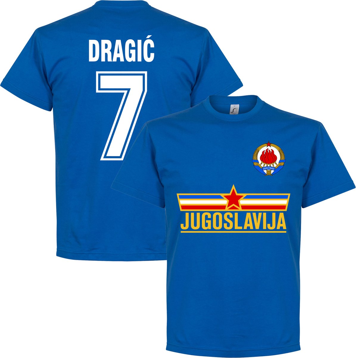 Joegoslavië Dragic 7Team T-Shirt - Blauw - L