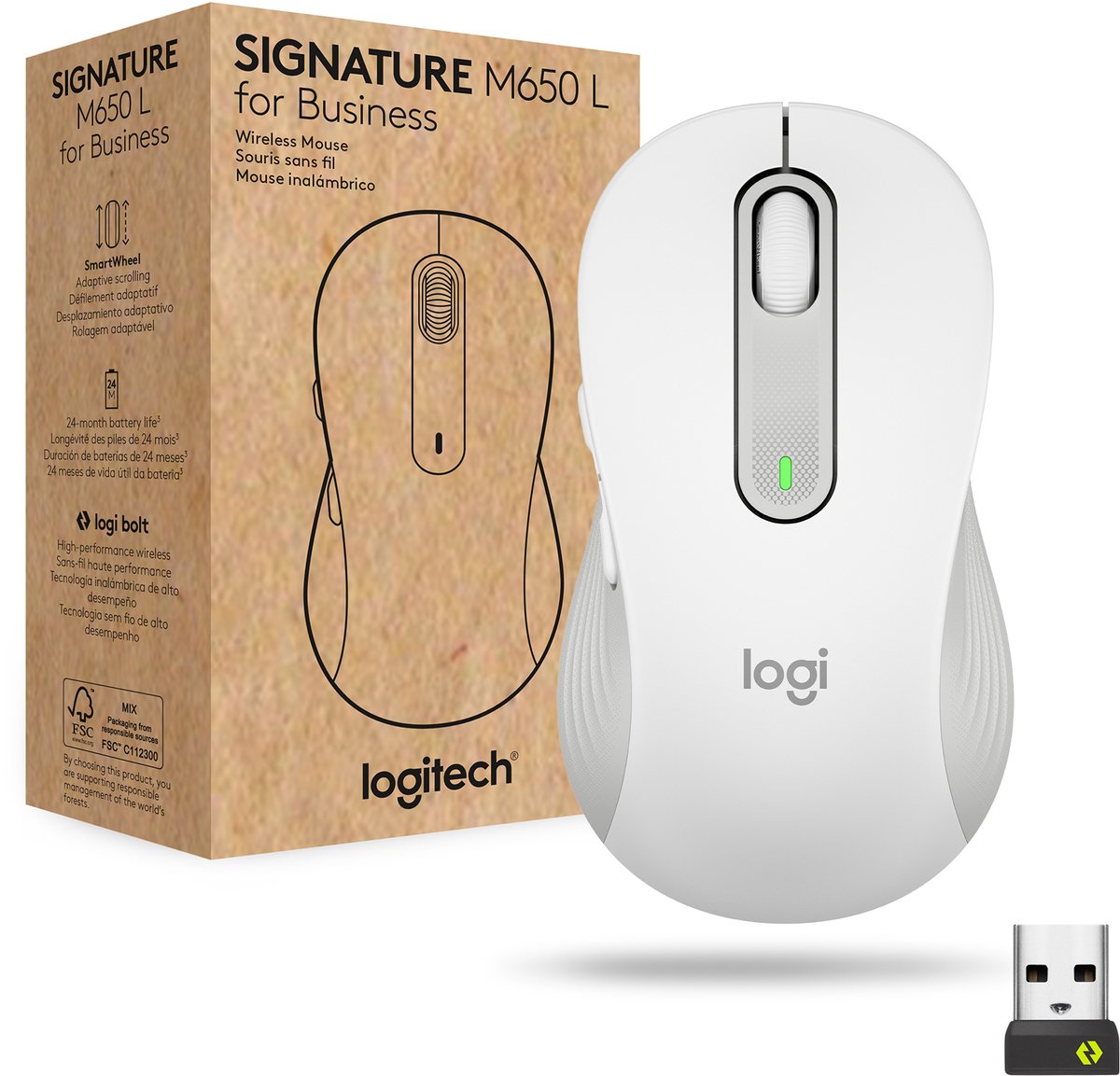 Logitech Signature M650 L for Business - Muis