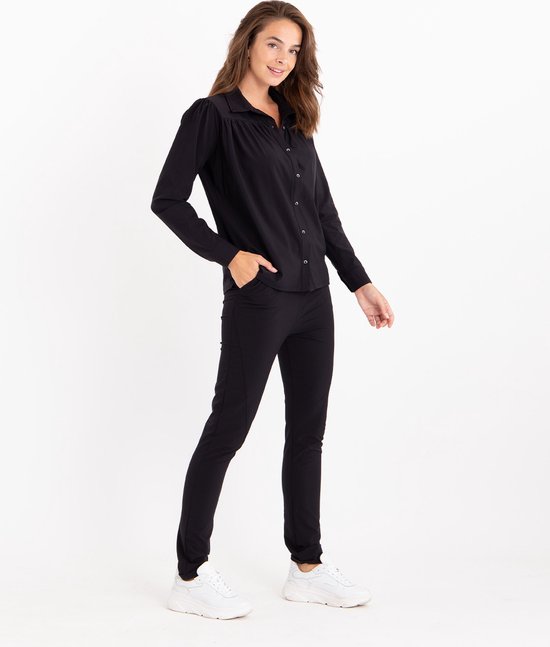 Pantalon / Pantalon noir par Je m'appelle - Femme - Tissu de voyage -  Taille 2XL - 13... | bol.com