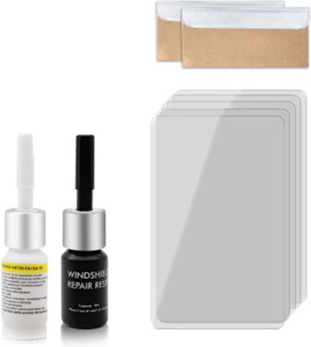 TLVX Voorruit reparatie set – Ruit repareren – Sterretje herstellen – Raam reparatie auto - Autoruit reparatie - Ruit herstellen - Hars – Barst raam repareren – Auto ruit schade herstel set