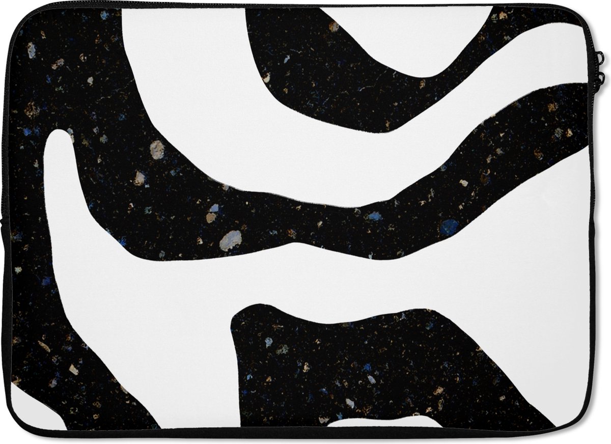 Laptophoes - Marmer print - Minimalisme - Abstract - Design - Laptop case - Laptop - 14 Inch