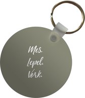 Sleutelhanger - Spreuken - Mes. Lepel. Vork. - Quotes - Bestek - Plastic - Rond - Uitdeelcadeautjes