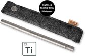 Light my fire Titanium straw eco kit - herbruikbaar rietje titanium