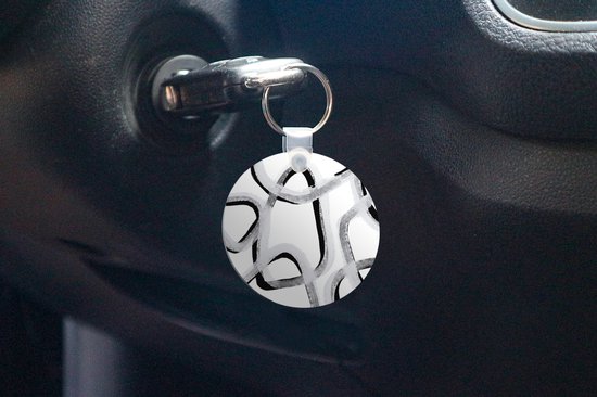 Porte-clés - Ligne - Minimalisme - Design - Plastique - Rond - Cadeaux à distribuer