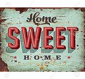 Diamond painting 40x50cm - home sweet home - ronde steentjes