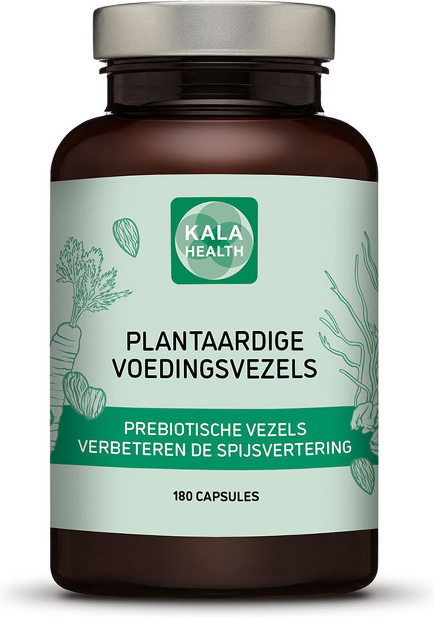 Goedkoopste Plantaardige voedingsvezels - 180 Capsules - Hoog kwalitatieve en goed onderzochte Sunfiber voedingsvezels - Kala Health
