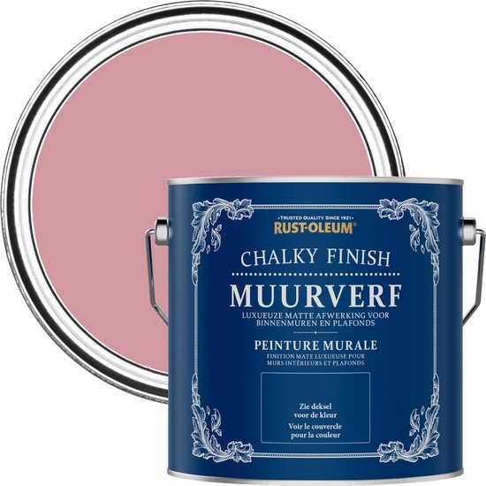 Peinture pour les murs au Finish crayeux rose Rust-Oleum - Vieux rose 2,5 L