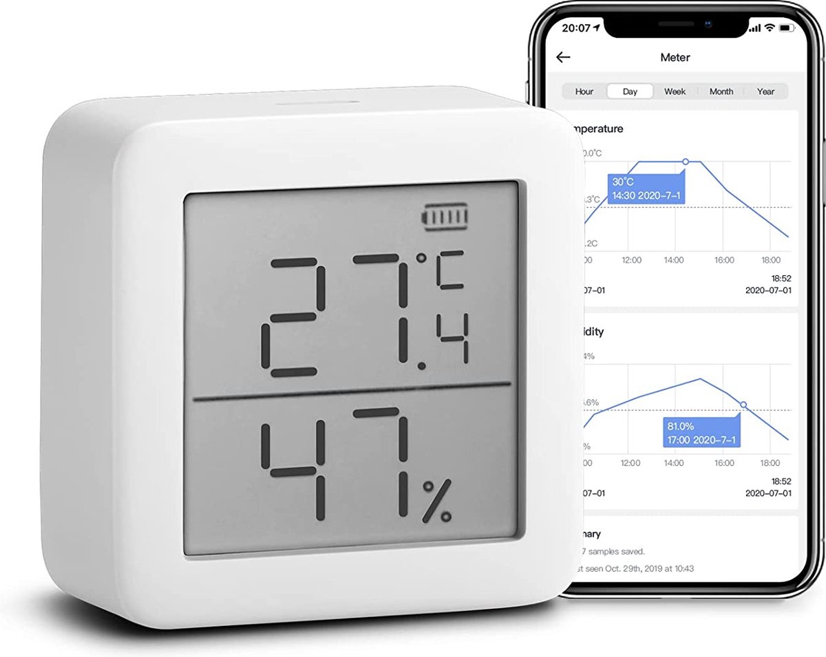 Kamerthermometer - Digitale Thermometer – Vochtigheidsmeter - Binnenthermometer