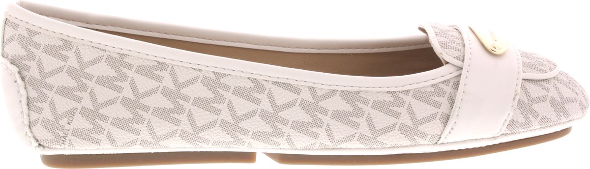 Dames Instappers & Ballerina's Michael Kors Mk Plate Moc Vanilla Beige - Maat 37