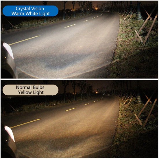 H7 55 Watt Philips Crystal Vision lampen 12V Wit licht 4300K Xenon