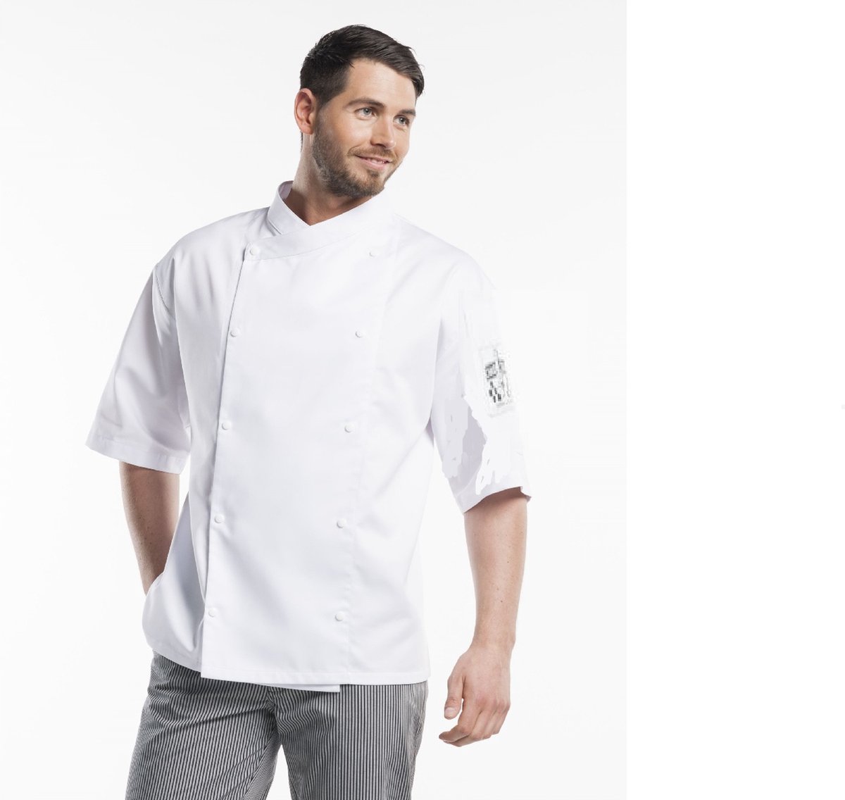 Chaud Devant chef jacket wit XXL comfort short sleeve - 