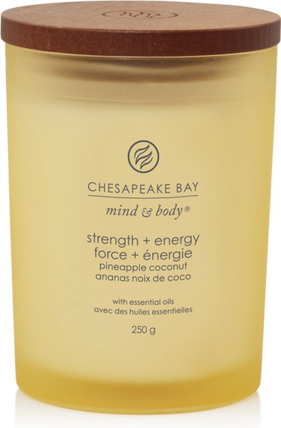 Chesapeake Bay Strength & Energy - Pineapple Coconut Medium Candle
