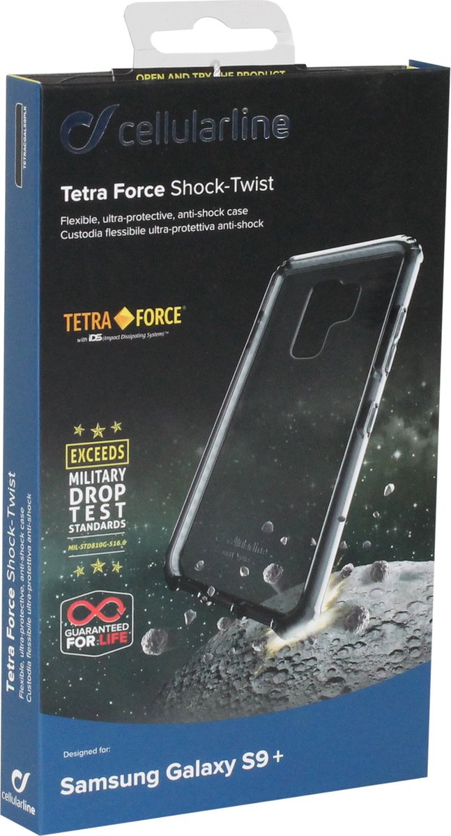 Cellular Line Samsung Galaxy S9 Plus, ultra protect, zwart