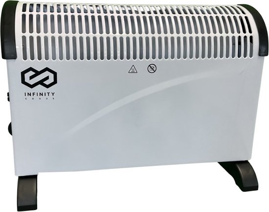 Infinity Goods Elektrische Convector Kachel - 750 / 1500 / 2000W -  Verstelbare... | bol.com