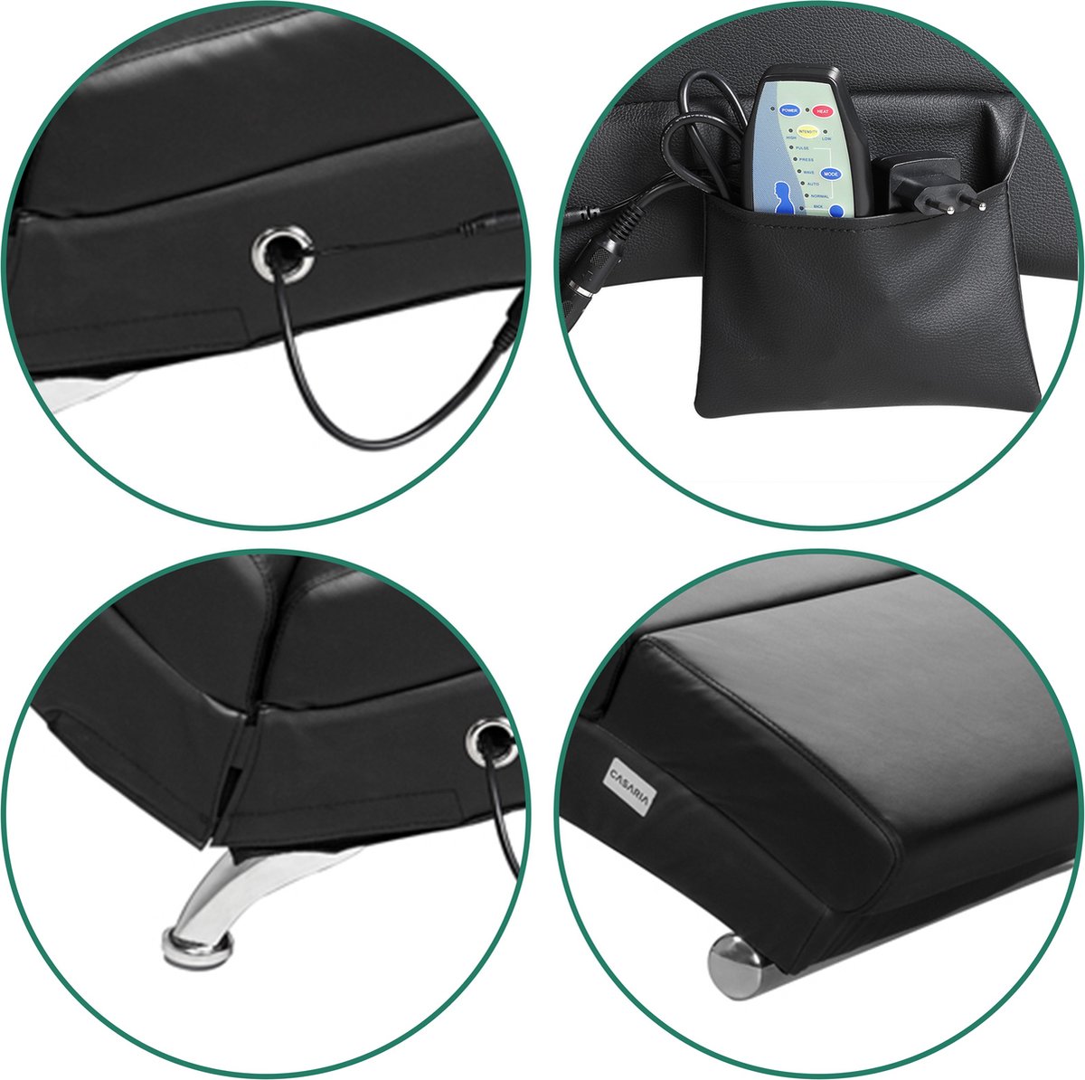 Casaria Relaxfauteuil - Massage en Verwarmingsfunctie - afbeelding 2