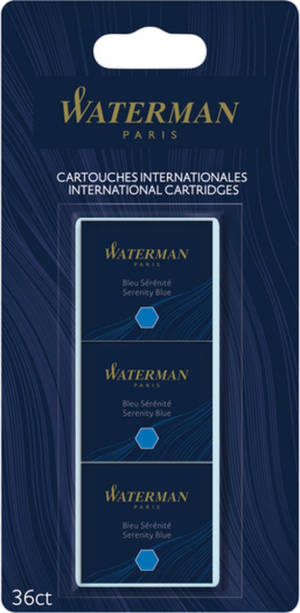 WATERMAN S0713021 Tintenpatronen für Füller blau 8 St