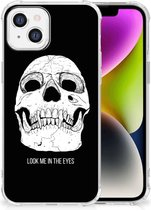 Beschermhoes Geschikt voor iPhone 14 Telefoon Hoesje met doorzichtige rand Skull Eyes