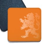 ILOJ onderzetter - Oranje - Oranje leeuw voetbal - vierkant