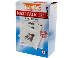 CleanBag stofzuigerzakken 12 stuks - Geschikt voor Miele S241-256i, S290-S299, S300i-S399, S500-S578, S700-S799, S4000-S4999, S6000-S6999, Compact C1, Compact C2 & Complete C1 - FJM - Inclusief 2 filters - Alternatief - Maxipack - Voordeelpak CleanBag stofzuigerzakken 12 stuks - Geschikt voor Miele S241-256i, S290-S299, S300i-S399, S500-S578, S700-S799, S4000-S4999, S6000-S6999, Compact C1, Compact C2 & Complete C1 - FJM - Inclusief 2 filters - Alternatief - Maxipack - Voordeelpak