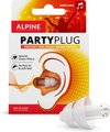 Alpine PartyPlug - Comfortabele oordoppen voor muziekevenementen, concerten en festivals - Transparant - SNR 19 dB