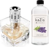KAZIS Cadeauset Geurbrander met 1 liter Wilde Lavendel huisparfum