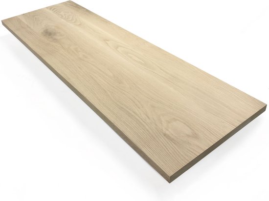 Eiken plank 170 x 60 cm 25 mm - Meubelpaneel - Timmerpaneel - Meubelplaat - Kastplank - Losse plank