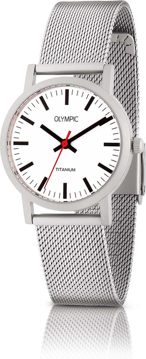 Olympic OL26DTT098 JOSH Horloge - Titaan - Titaan - Wit