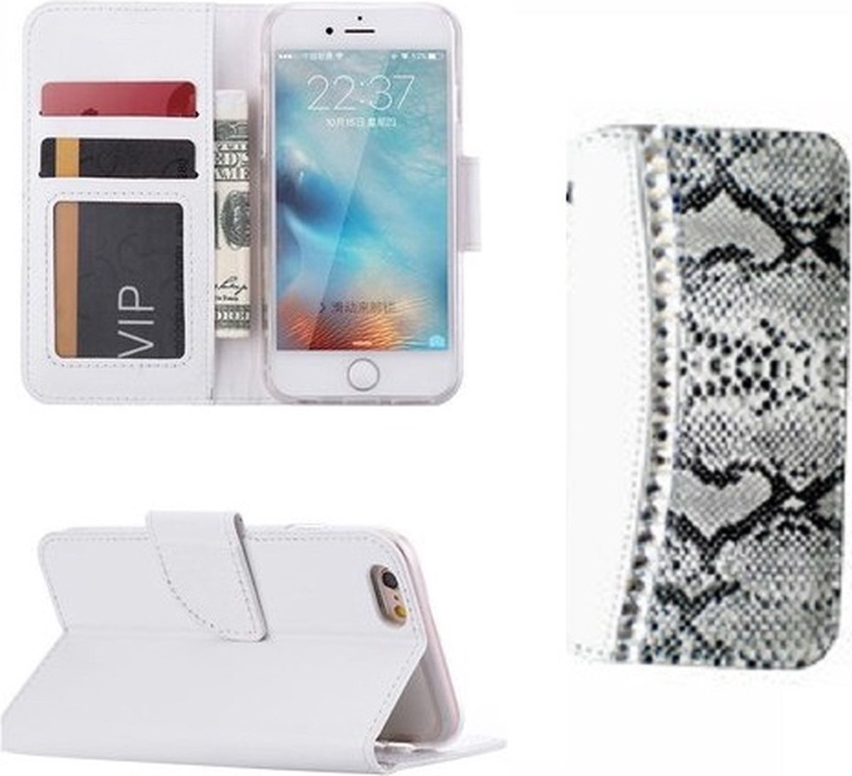 iPhone 6 6s PLUS Hoesje Met Pasjeshouder Bookcase Diamonds
