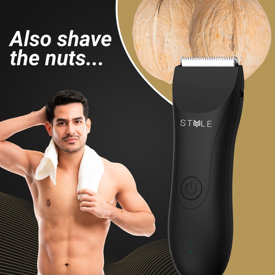 MWS Bodygroomer voor mannen + hele lichaam - schaamstreek - fluisterstil - Waterdicht