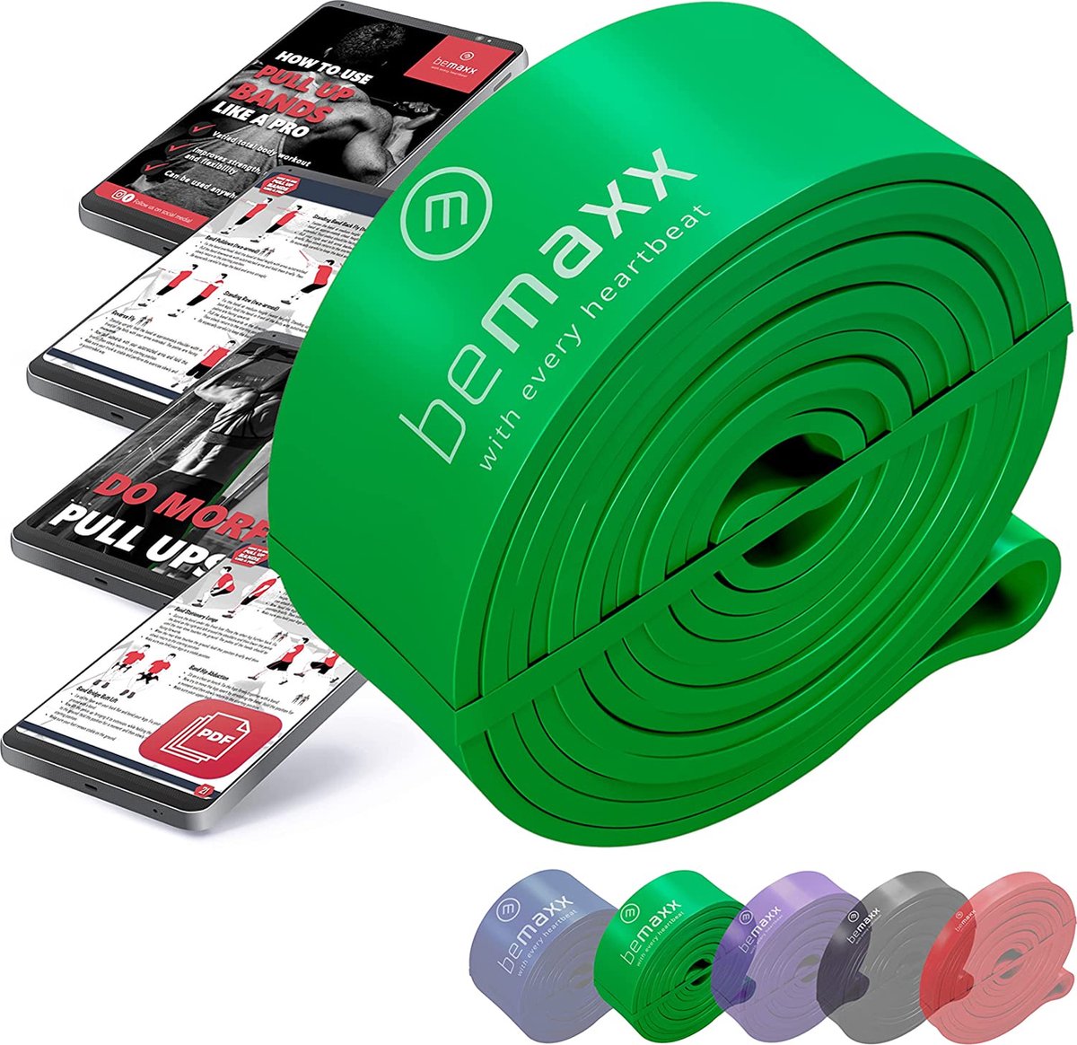 Bande élastique De Résistance Fitness Meglio 46 Mètres - Sans Latex, Pour Entraînement à La Maison