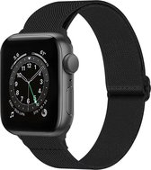 Bandje Geschikt Voor Apple Watch Bandje 42/44/45 mm Nylon Horloge Band Verstelbare Gesp - Geschikt Voor Apple Watch 1-8 / SE - 42/44/45 mm Nylon - Zwart