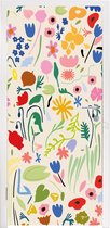 Deursticker Bloem - Patronen - Planten - 90x235 cm - Deurposter