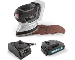 Powerplus POWEBMSS1 Handpalmschuurmachine - 18V + batt.18V 1.5Ah + lad.