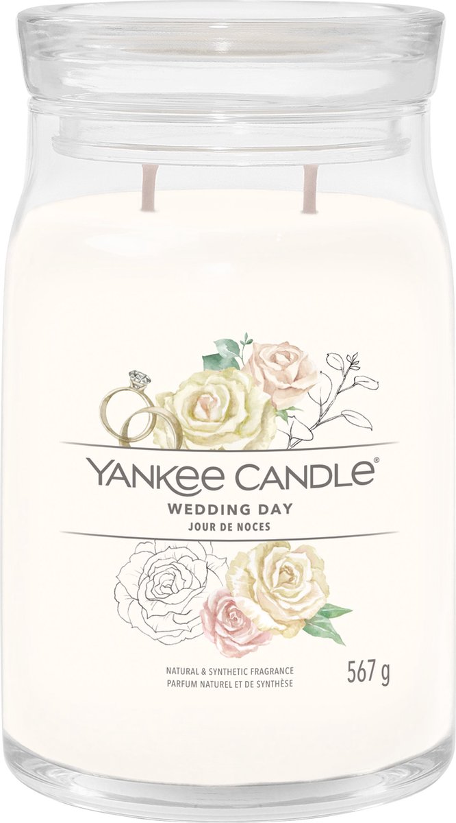 Yankee Candle - Wedding Day Large Jar Geurkaars - 90 branduren - twee lonten